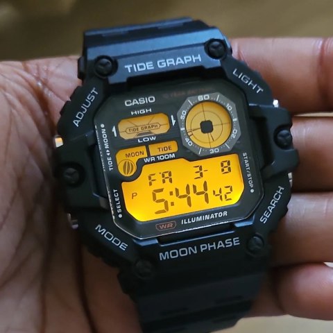 ZEGAREK MĘSKI CASIO Digital Moonphase WS-1700H-1AV + BOX ZEGAREK MĘSKI CASIO Digital Moonphase WS-1700H-1AV + BOX
