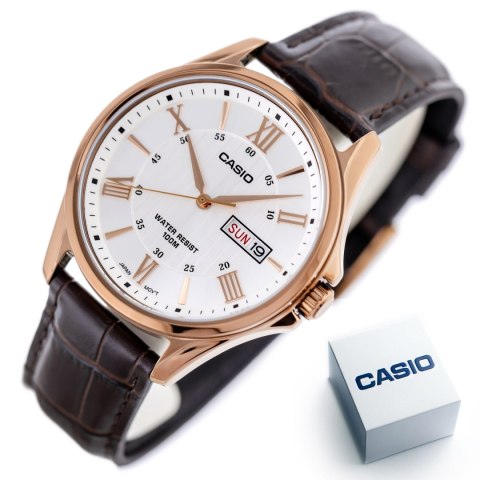 ZEGAREK MĘSKI CASIO MTP-1384L-7A + BOX ZEGAREK MĘSKI CASIO MTP-1384L-7A + BOX
