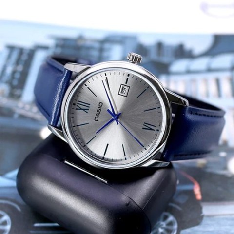 ZEGAREK MĘSKI CASIO MTP-V002L-2B3 + BOX (zd224b) ZEGAREK MĘSKI CASIO MTP-V002L-2B3 + BOX (zd224b)
