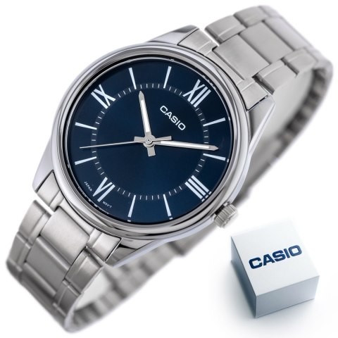 ZEGAREK MĘSKI CASIO MTP-V005D-2B5 + BOX ZEGAREK MĘSKI CASIO MTP-V005D-2B5 + BOX