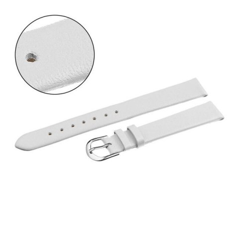 Pasek skórzany do zegarka W36L - biały - 16mm Pasek skórzany do zegarka W36L - biały - 16mm