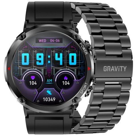 SMARTWATCH MĘSKI GRAVITY GT21-1 - BLUETOOTH CALL, DODATKOWY PASEK (sg025a) SMARTWATCH MĘSKI GRAVITY GT21-1 - BLUETOOTH CALL, DODATKOWY PASEK (sg025a)