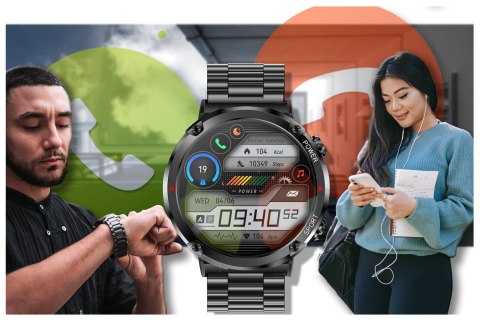 SMARTWATCH MĘSKI GRAVITY GT21-1 - BLUETOOTH CALL, DODATKOWY PASEK (sg025a) SMARTWATCH MĘSKI GRAVITY GT21-1 - BLUETOOTH CALL, DODATKOWY PASEK (sg025a)