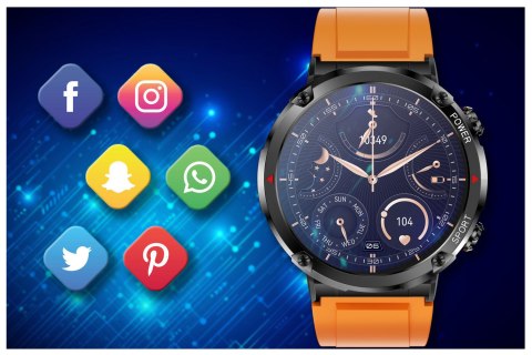 SMARTWATCH MĘSKI GRAVITY GT21-2 - BLUETOOTH CALL, DODATKOWY PASEK (sg025b) SMARTWATCH MĘSKI GRAVITY GT21-2 - BLUETOOTH CALL, DODATKOWY PASEK (sg025b)