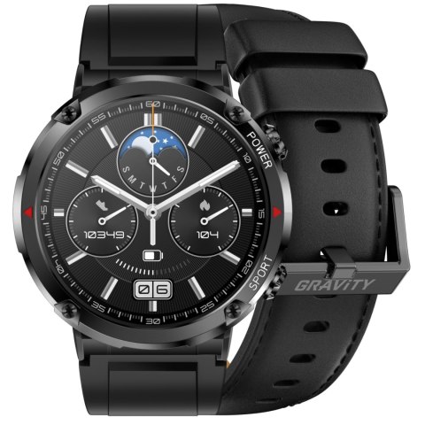 SMARTWATCH MĘSKI GRAVITY GT21-3 - BLUETOOTH CALL, DODATKOWY PASEK (sg025c) SMARTWATCH MĘSKI GRAVITY GT21-3 - BLUETOOTH CALL, DODATKOWY PASEK (sg025c)