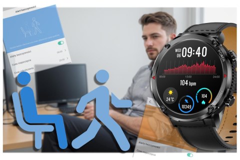 SMARTWATCH MĘSKI GRAVITY GT21-3 - BLUETOOTH CALL, DODATKOWY PASEK (sg025c) SMARTWATCH MĘSKI GRAVITY GT21-3 - BLUETOOTH CALL, DODATKOWY PASEK (sg025c)