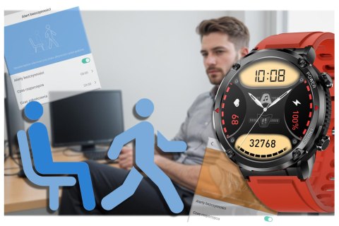 SMARTWATCH MĘSKI GRAVITY GT21-6 - BLUETOOTH CALL, DODATKOWY PASEK (sg025f) SMARTWATCH MĘSKI GRAVITY GT21-6 - BLUETOOTH CALL, DODATKOWY PASEK (sg025f)