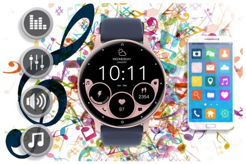 SMARTWATCH UNISEX GRAVITY GT1-7 PRO - ROZMOWY BLUETOOTH, DODATKOWY PASEK (sg027g) SMARTWATCH UNISEX GRAVITY GT1-7 PRO - ROZMOWY BLUETOOTH, DODATKOWY PASEK (sg027g)