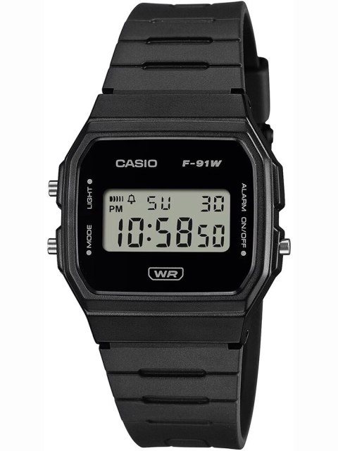 ZEGAREK MĘSKI CASIO F-91WB-1ADF + BOX ZEGAREK MĘSKI CASIO F-91WB-1ADF + BOX