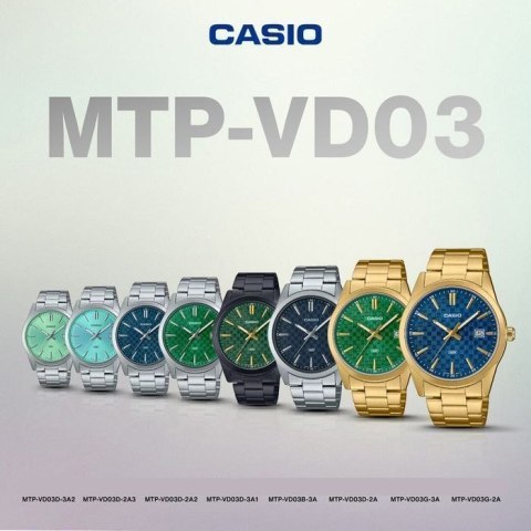ZEGAREK MĘSKI CASIO MTP-VD03B-3A + BOX ZEGAREK MĘSKI CASIO MTP-VD03B-3A + BOX