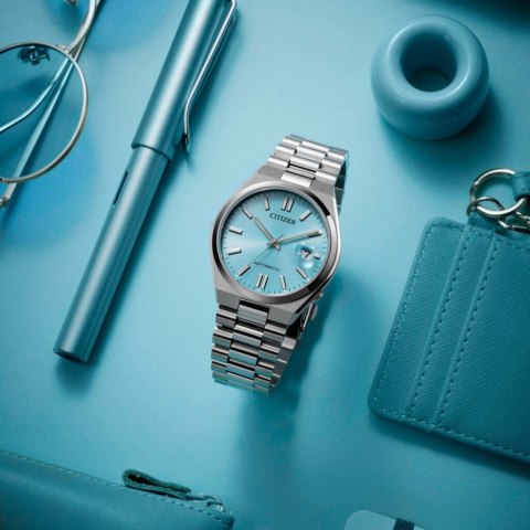 ZEGAREK MĘSKI CITIZEN Tsuyosa Turquoise Blue NJ0151-88M - AUTOMAT SZAFIR ZEGAREK MĘSKI CITIZEN Tsuyosa Turquoise Blue NJ0151-88M - AUTOMAT SZAFIR