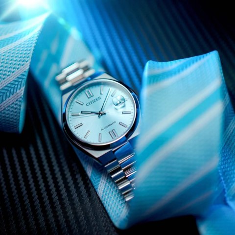 ZEGAREK MĘSKI CITIZEN Tsuyosa Turquoise Blue NJ0151-88M - AUTOMAT SZAFIR ZEGAREK MĘSKI CITIZEN Tsuyosa Turquoise Blue NJ0151-88M - AUTOMAT SZAFIR