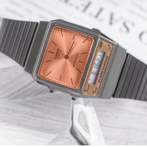 ZEGAREK UNISEX CASIO Vintage Dual Time AQ-800ECGG-4ADF + BOX ZEGAREK UNISEX CASIO Vintage Dual Time AQ-800ECGG-4ADF + BOX