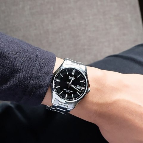 Zegarek Męski Casio MTS-100D-1A + BOX (zd236a) SZAFIR Zegarek Męski Casio MTS-100D-1A + BOX (zd236a) SZAFIR