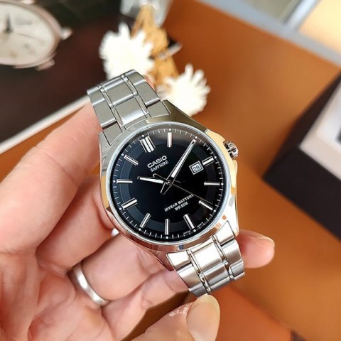Zegarek Męski Casio MTS-100D-1A + BOX (zd236a) SZAFIR Zegarek Męski Casio MTS-100D-1A + BOX (zd236a) SZAFIR