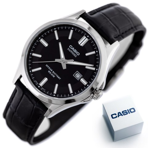 Zegarek Męski Casio MTS-100L-1A+ BOX (zd237a) SZAFIR Zegarek Męski Casio MTS-100L-1A+ BOX (zd237a) SZAFIR