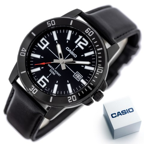 ZEGAREK MĘSKI CASIO MTP-VD01BL-1B (zd169d) + BOX ZEGAREK MĘSKI CASIO MTP-VD01BL-1B (zd169d) + BOX