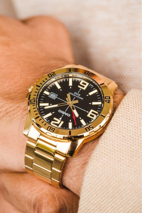 ZEGAREK MĘSKI CASIO MTP-VD01G-1B + BOX ZEGAREK MĘSKI CASIO MTP-VD01G-1B + BOX