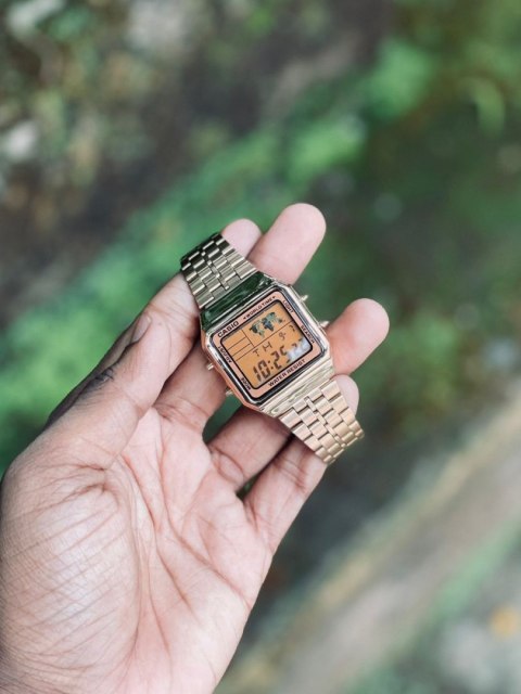 ZEGAREK MĘSKI CASIO VINTAGE A500WGA-9DF (zd158d) + BOX ZEGAREK MĘSKI CASIO VINTAGE A500WGA-9DF (zd158d) + BOX