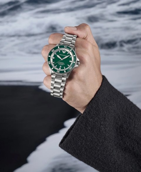 ZEGAREK MĘSKI EMPORIO ARMANI AR60080 Sea Explorer AUTOMATIC (zi110b) + BOX ZEGAREK MĘSKI EMPORIO ARMANI AR60080 Sea Explorer AUTOMATIC (zi110b) + BOX