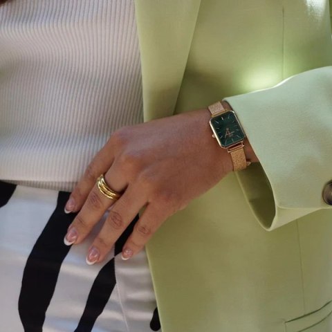 ZEGAREK DAMSKI DANIEL WELLINGTON Quadro Pressed Evergold Emerald 20mm DW00100561+ BOX (zw505m) ZEGAREK DAMSKI DANIEL WELLINGTON Quadro Pressed Evergold Emerald 20mm DW00100561+ BOX (zw505m)