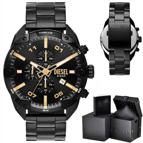 ZEGAREK MĘSKI DIESEL Spiked Chronograph DZ4644 + BOX ZEGAREK MĘSKI DIESEL Spiked Chronograph DZ4644 + BOX