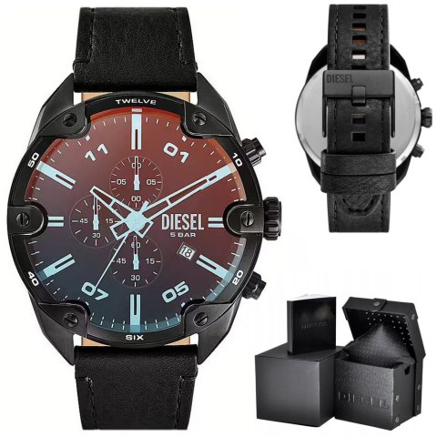 ZEGAREK MĘSKI DIESEL Spiked Chronograph DZ4667 + BOX ZEGAREK MĘSKI DIESEL Spiked Chronograph DZ4667 + BOX