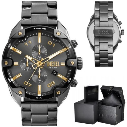 ZEGAREK MĘSKI DIESEL Spiked Chronograph DZ4669 + BOX ZEGAREK MĘSKI DIESEL Spiked Chronograph DZ4669 + BOX