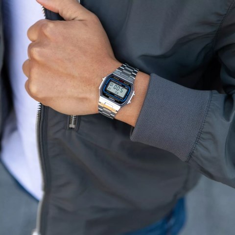 ZEGAREK UNISEX CASIO A164WA-1QJH - VINTAGE + BOX ZEGAREK UNISEX CASIO A164WA-1QJH - VINTAGE + BOX