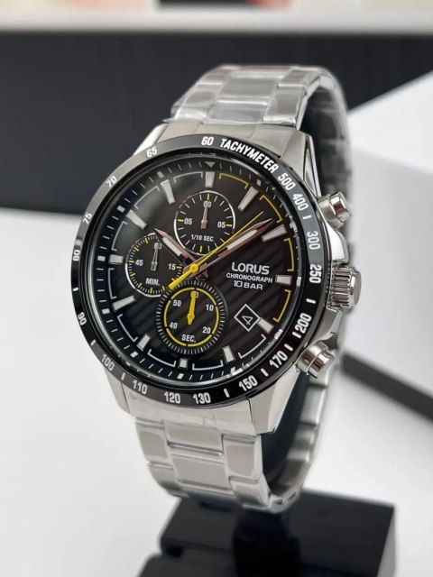 Zegarek Męski Lorus Chronograph 45 mm RM397HX9 + BOX Zegarek Męski Lorus Chronograph 45 mm RM397HX9 + BOX