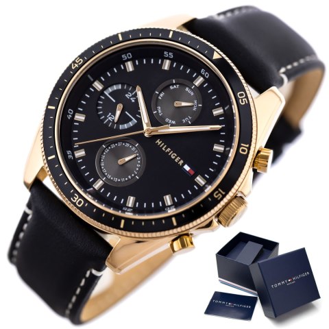 ZEGAREK MĘSKI TOMMY HILFIGER 1791836 PARKER (zf041c) + BOX ZEGAREK MĘSKI TOMMY HILFIGER 1791836 PARKER (zf041c) + BOX