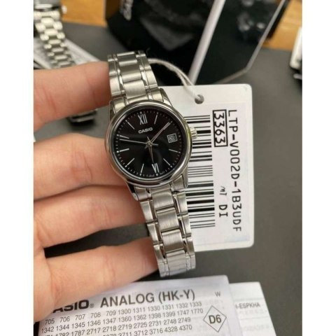 Zegarek Damski Casio LTP-V002D-1B3UDF + BOX Zegarek Damski Casio LTP-V002D-1B3UDF + BOX