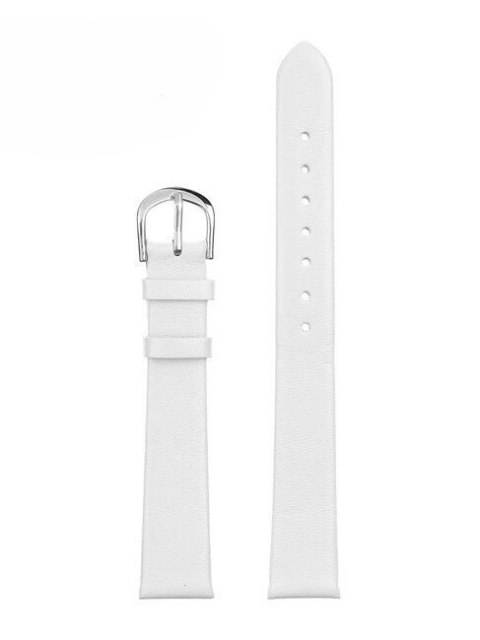 Pasek skórzany do zegarka W36L - biały - 18mm Pasek skórzany do zegarka W36L - biały - 18mm
