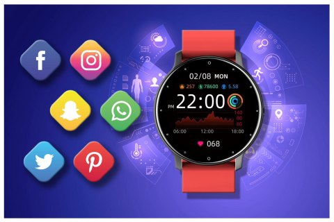 SMARTWATCH UNISEX GRAVITY GT1-10 - PULSOMETR, WŁASNE TARCZE (sg015j) SMARTWATCH UNISEX GRAVITY GT1-10 - PULSOMETR, WŁASNE TARCZE (sg015j)