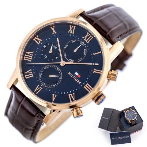 ZEGAREK MĘSKI TOMMY HILFIGER 1791399 KANE (zf045b) + BOX ZEGAREK MĘSKI TOMMY HILFIGER 1791399 KANE (zf045b) + BOX